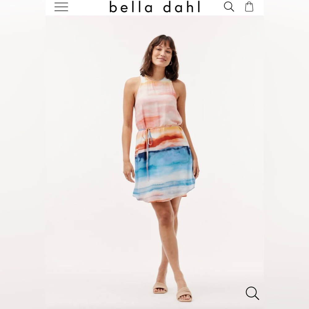 Bella Dahl Racerback Tie-Dye Mini Dress